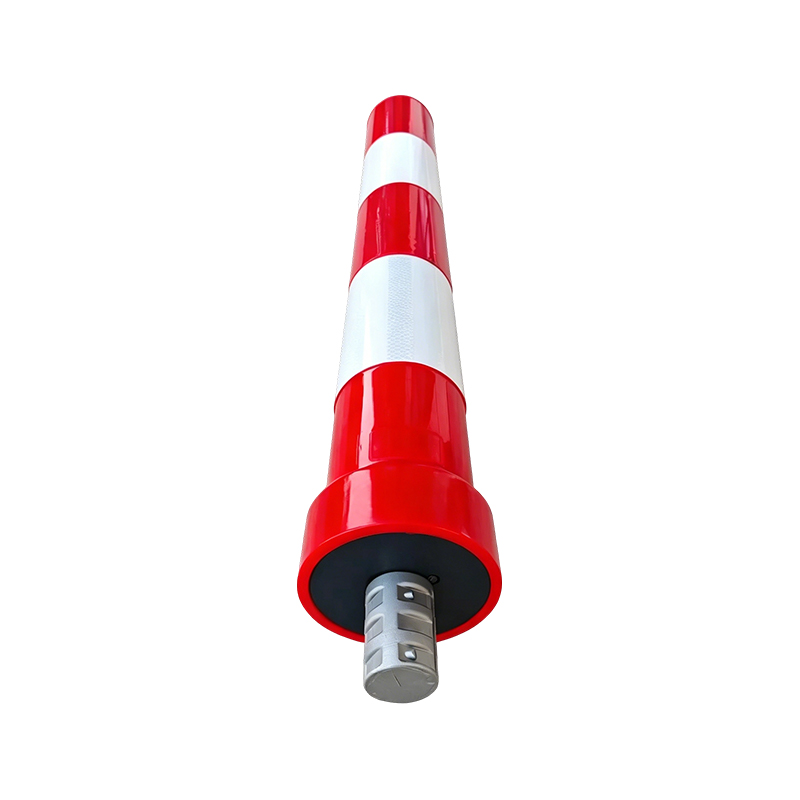 حواجز تحذير مرورية شديدة التحمل وقابلة للإزالة مصنوعة من مادة TPU مع قاعدة ملولبة سريعة التحرير