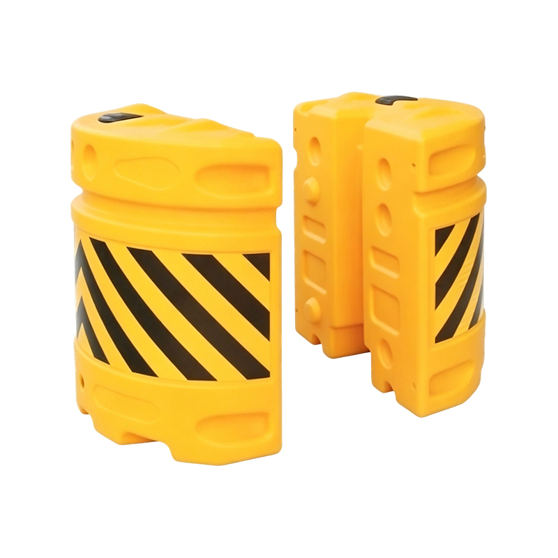 تركيبة وحدات HDPE المرورية المضادة للتأثير البرميل مع الأغطية العاكسة
