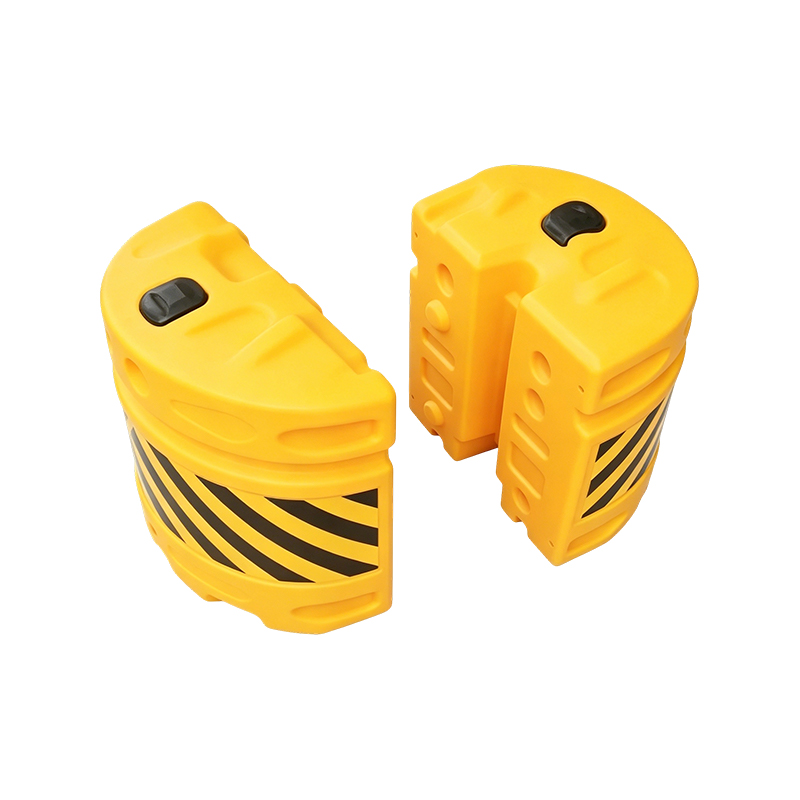 تركيبة وحدات HDPE المرورية المضادة للتأثير البرميل مع الأغطية العاكسة